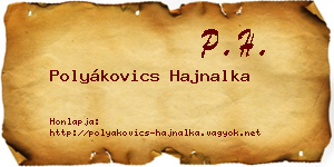 Polyákovics Hajnalka névjegykártya